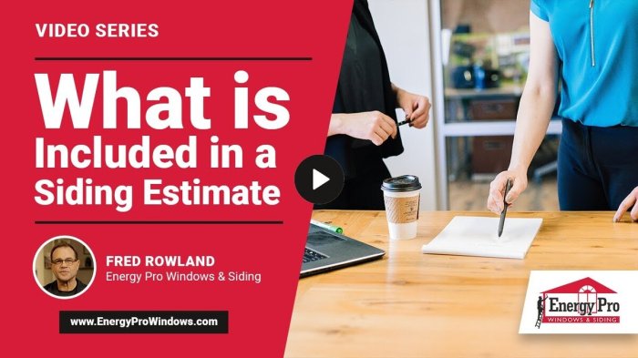 What Should Be Included in a Siding Estimate?